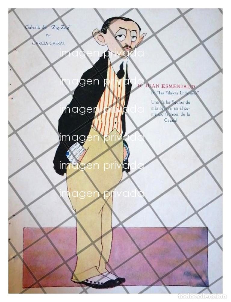 Sammeln von Plakaten: CARICATURA ANTIGUA JUAN ESMENJAUD 1920 GARCIA CABRAL