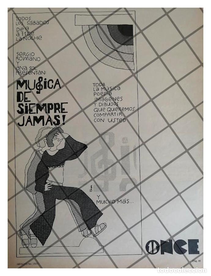 Sammeln von Plakaten: PUBLICIDAD RETRO TELEVISORA TV ONCE. 1979 SERGIO ROMANO 2