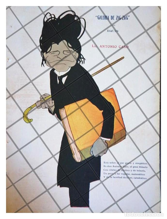 Sammeln von Plakaten: CARICATURA ANTIGUA. ANTONIO CASO 1920 POR: ANDRES AUDIFFRED