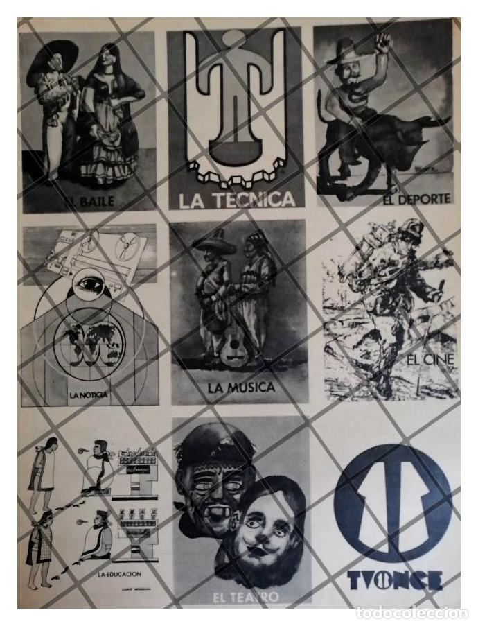 Sammeln von Plakaten: PUBLICIDAD RETRO TELEVISORA TV ONCE PROGRAMA DE 1980
