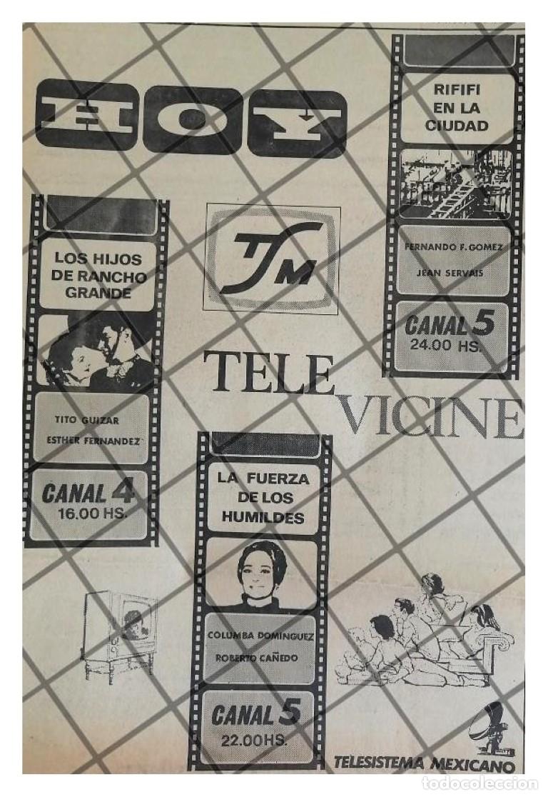 Sammeln von Plakaten: PUBLICIDAD RETRO TELESISTEMA MEXICANO 1969 TELEVICINE