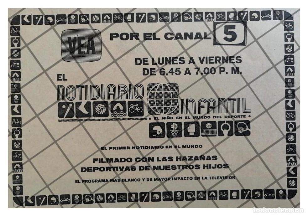 Sammeln von Plakaten: PUBLICIDAD RETRO TELEVISA CANAL 5 NOTI DIARIO INFANTIL 69