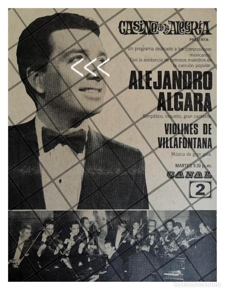 Sammeln von Plakaten: AFICHE RETRO TELEVISA. PROGRAMA CASINO DE LA ALEGRIA 69