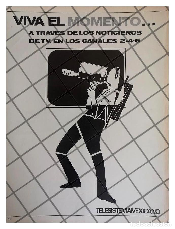 Sammeln von Plakaten: AFICHE RETRO TELEVISORA. TELESISTEMA MEXICANO 1969 36