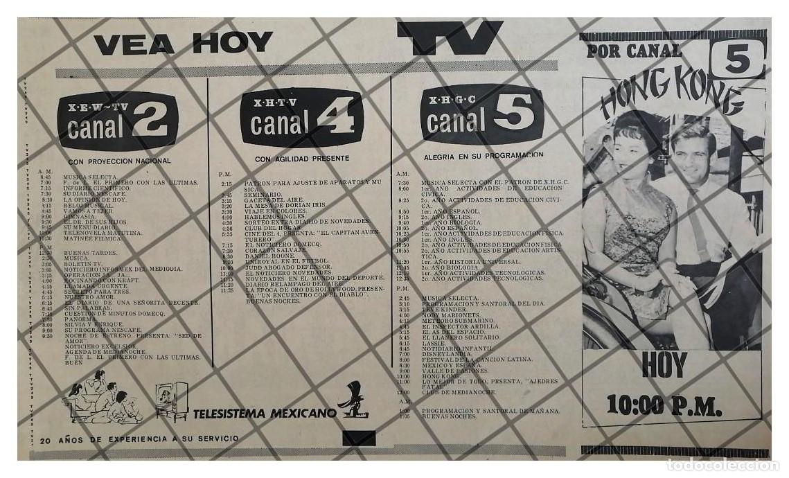 Sammeln von Plakaten: AFICHE RETRO TELEVISORA. TELESISTEMA MEXICANO J. 1969