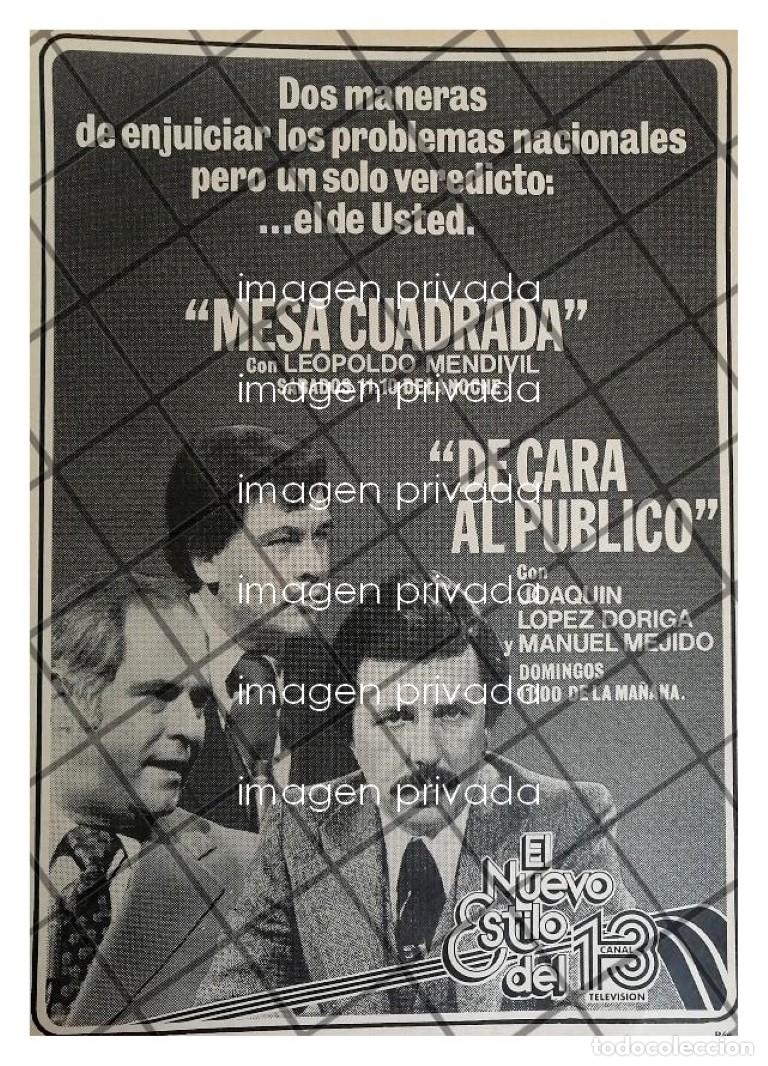 Sammeln von Plakaten: AFICHE RETRO TELEVISORA IMEVISION. JOAQUIN LOPEZ DORIGA 1979