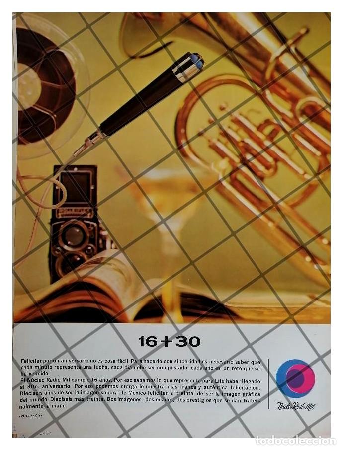 Sammeln von Plakaten: AFICHE RETRO EMISORA DE RADIO NUCLEO RADIO MIL 1966