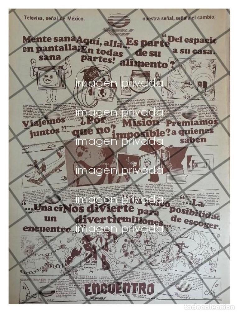 Sammeln von Plakaten: RARISIMO AFICHE RETRO TELEVISA 1973 EDICION CAOTICA