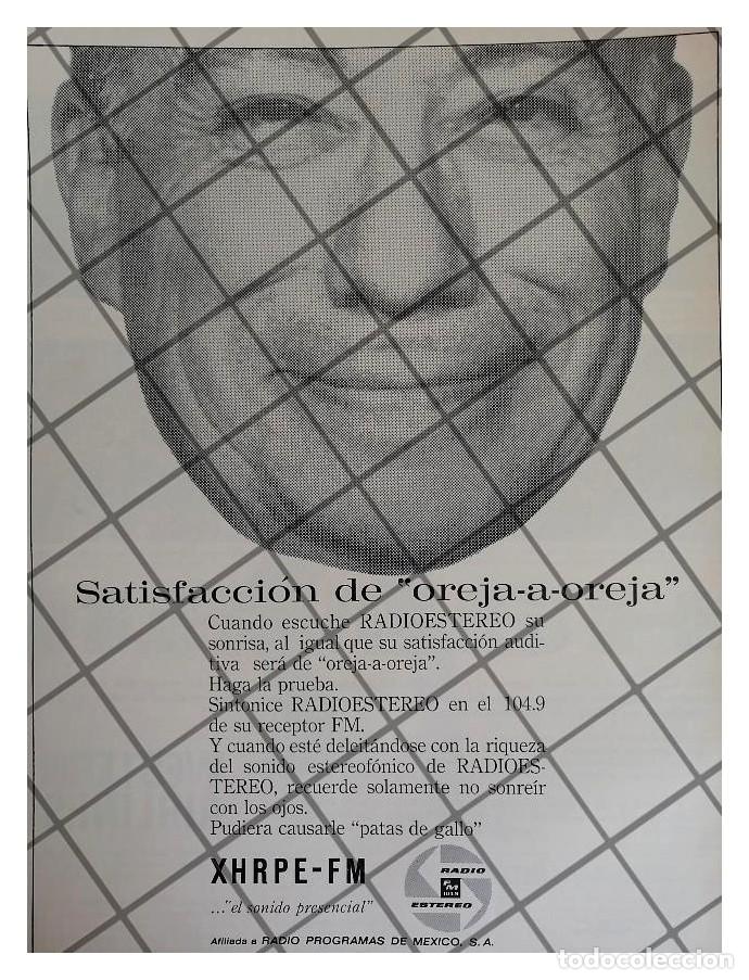 Sammeln von Plakaten: AFICHE RETRO EMISORA DE RADIO XHRPE-FM 1967