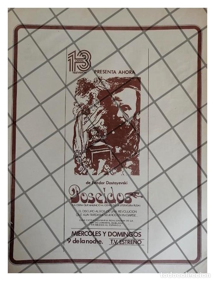 Sammeln von Plakaten: PUBLICIDAD RETRO. TELEVISORA CANAL 13. IMEVISION