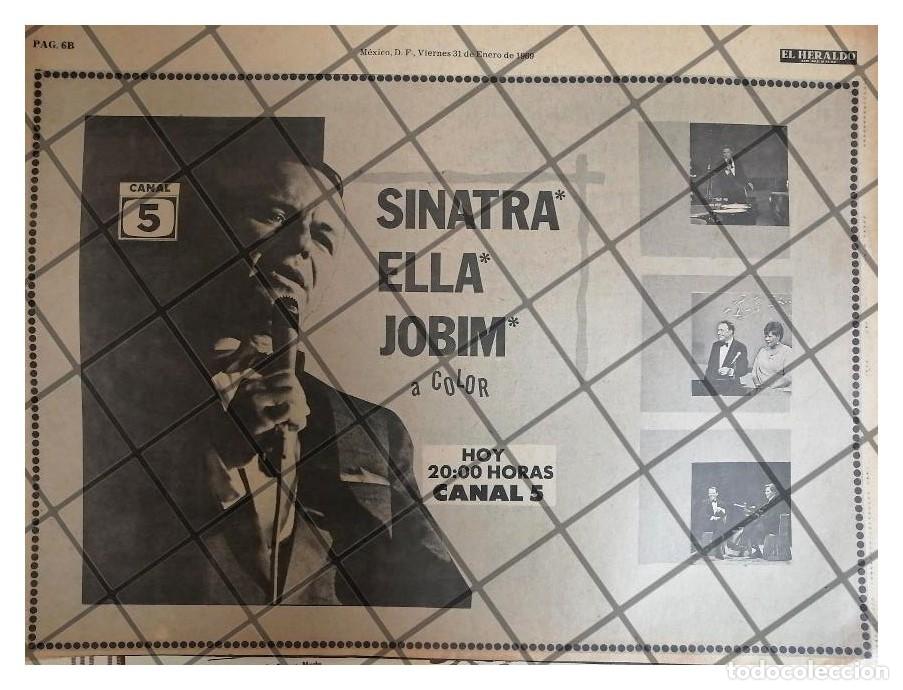 Sammeln von Plakaten: PUBLICIDAD RETRO FRANK SINATRA, CANAL 5 TELEVISA 1969