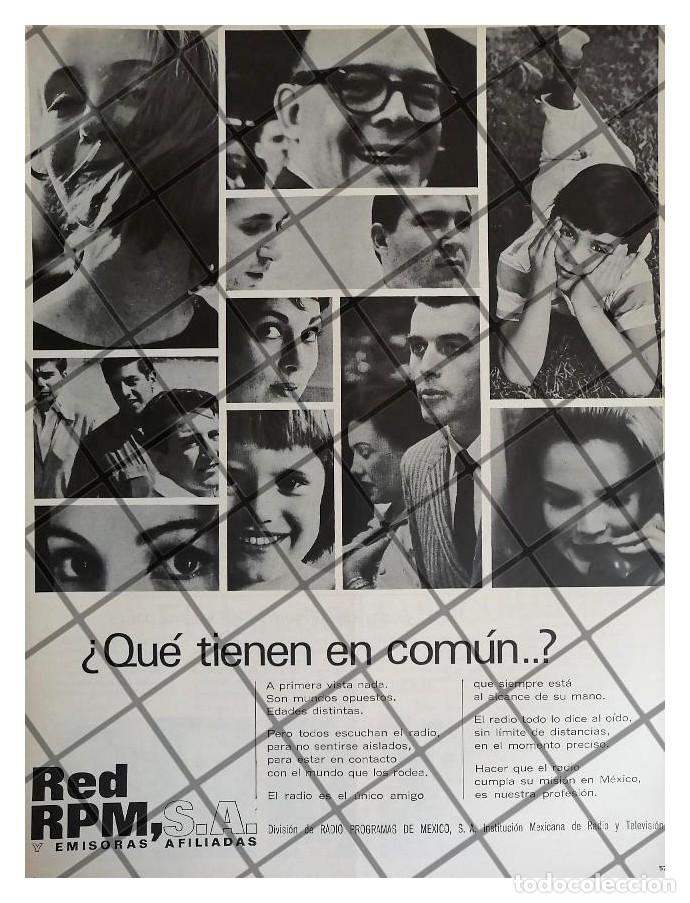 Sammeln von Plakaten: AFICHE RETRO EMISORAS RADIO PROGRAMAS DE MEXICO 1968 /7