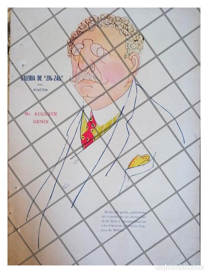 Sammeln von Plakaten: CARICATURA ANTIGUA POETA AUGUSTE GENIN 1920 AUDIFFRED