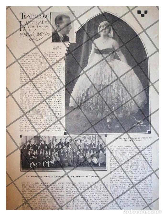 Sammeln von Plakaten: AFICHE ANTIGUO MARIA CONESA Y TU COMPA&Ntilde;IA DE TEATRO 1920
