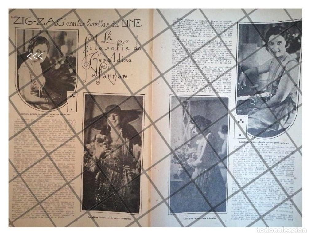 Sammeln von Plakaten: AFICHE ANTIGUO LA ACTRIZ GERALDINE FARRAR 1920 CINE MUDO