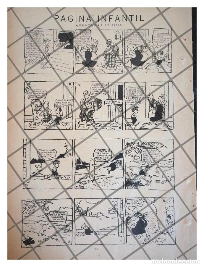 Sammeln von Plakaten: RARA TIRA COMICA ANTIGUA. AVENTURAS DE PIPIRI 1920 /7
