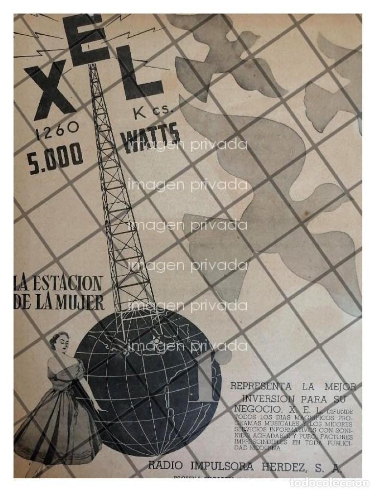 Poster collecting: PUBLICIDAD RETRO RADIO DIFUSORA XEL 1952 SUS INICIOS