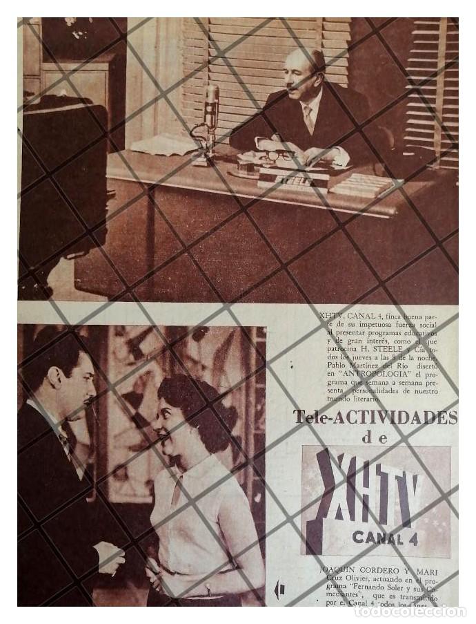 Collezionismo di affissi: AFICHE RETRO TELEVISORA XHTV CANAL 4 1953 INICIOS