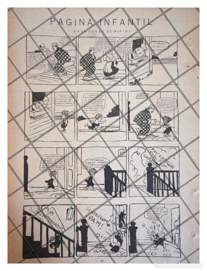 Collezionismo di affissi: RARA TIRA COMICA ANTIGUA. AVENTURAS DE PIPIRI 1920 /4