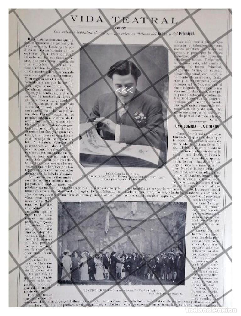 Collezionismo di affissi: AFICHE ANTIGUO ACTOR GERARDO DE NIEVA TEATRO ARBEU 1911 *R