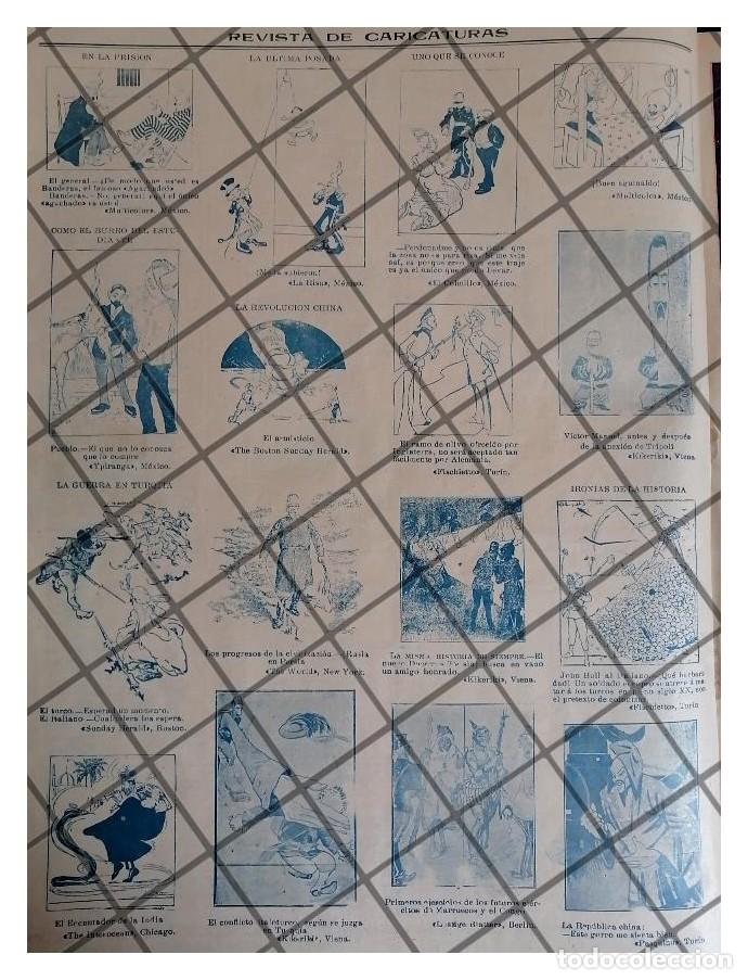 Collectionnisme d'affiches: TIRA COMICA ANTIGUA 1912 SATIRA POLITICA