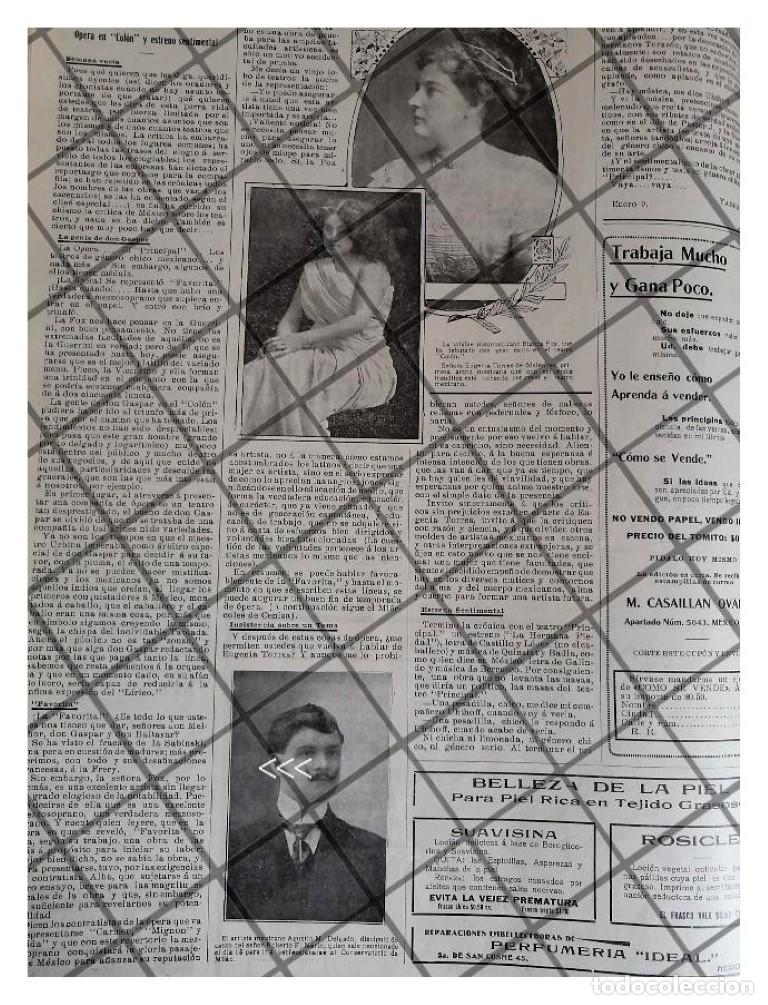 Collectionnisme d'affiches: AFICHE ANTIGUO AGUSTIN M. DELAGADO Y BLANCA FOX ETC 1912