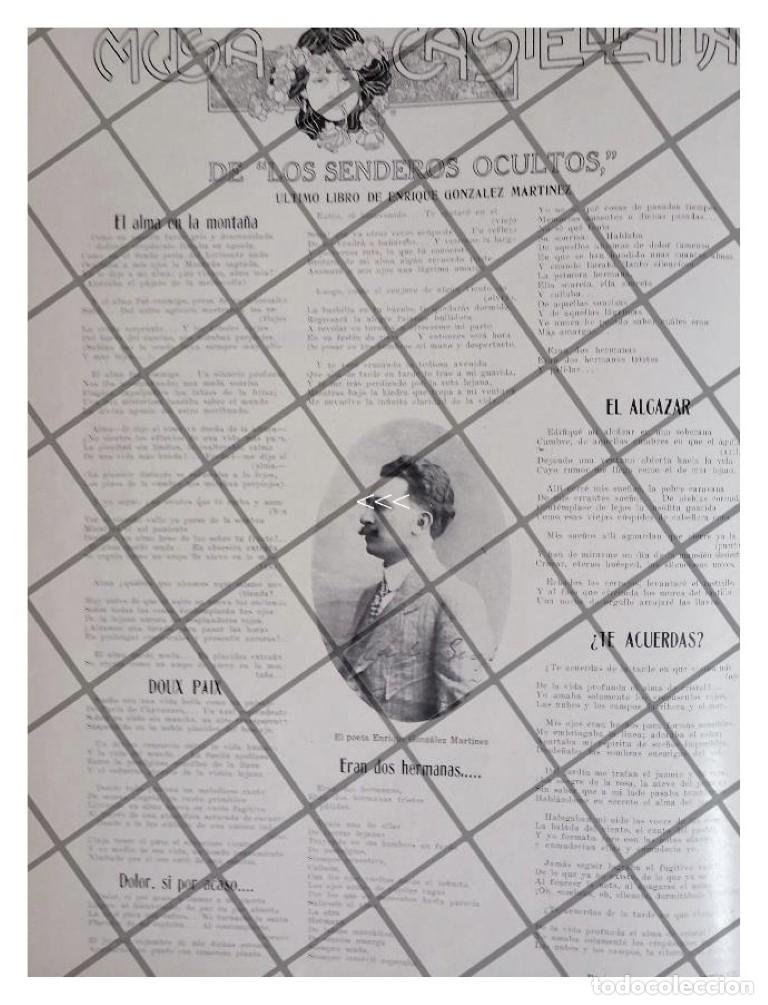 Poster collecting: AFICHE RETRO ENRIQUE GONZALEZ MARTINES PRESENTA LIBRO 1911