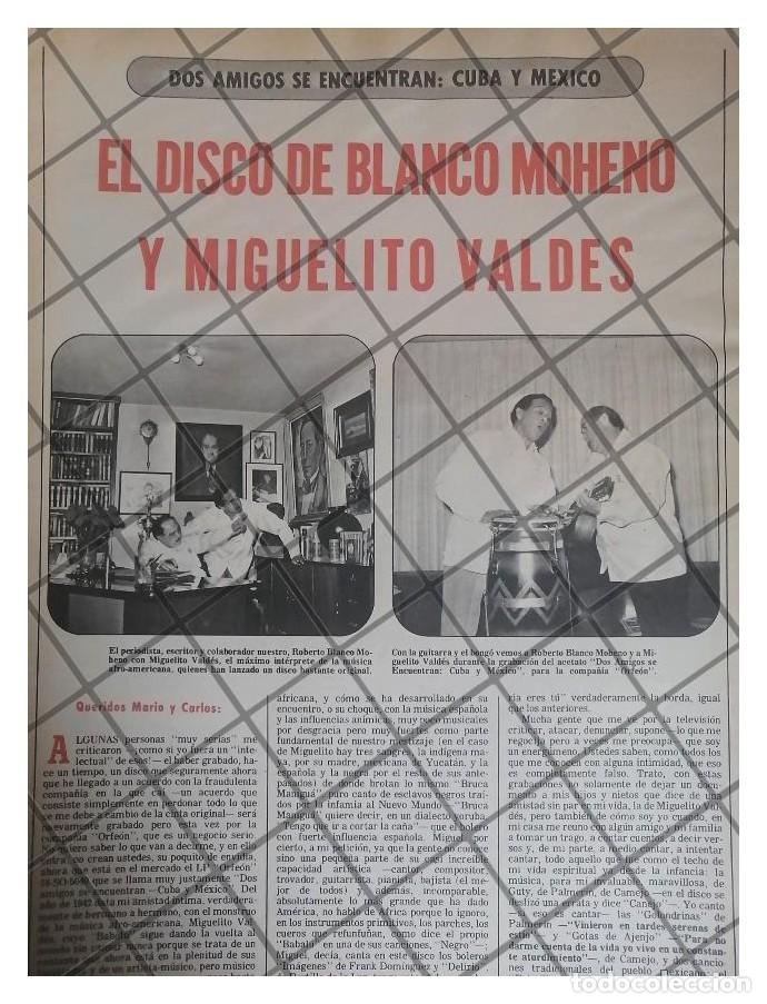 Poster collecting: AFICHE RETRO BLANCO MOHENO Y MIGUELITO VALDES 1979