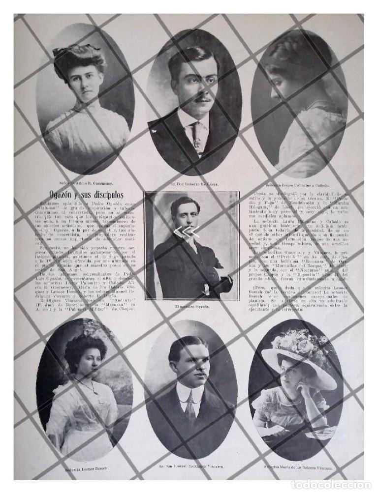 Poster collecting: AFICHE RETRO PEDRO OGAZON Y SUS ALUMNOS 1911 *R
