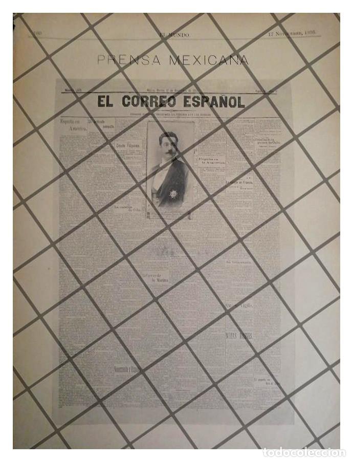 Poster collecting: CARTEL PUBLICITARIO ANTIGUO 1895 DIARIO EL CORREO ESPA&Ntilde;OL