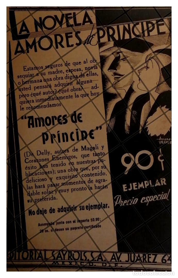 Poster collecting: AFICHE RETRO EDITORIAL SAYLORS 1935 DIBUJO. ARTURO VILCHIS