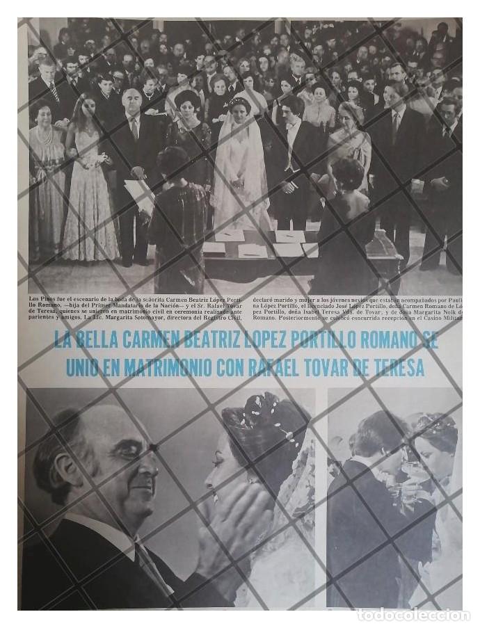 Poster collecting: AFICHE RETRO BODA. CARMEN LOPEZ PORTILLO ROMANO 1979