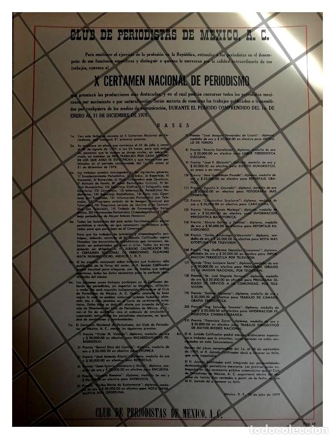 Poster collecting: AFICHE RETRO X CERTAMEN NACIONAL DE PERIODISMO 1979