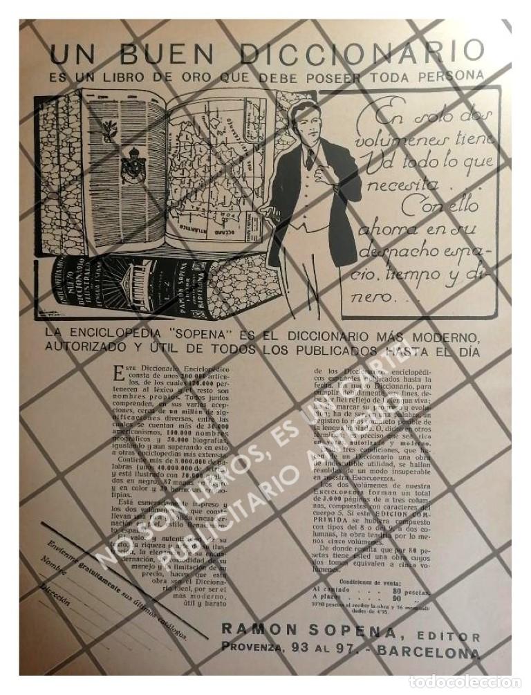 Poster collecting: AFICHE PUBLICITARIO ANTIGUO EDITORIAL RAMON SOPENA 1931 4