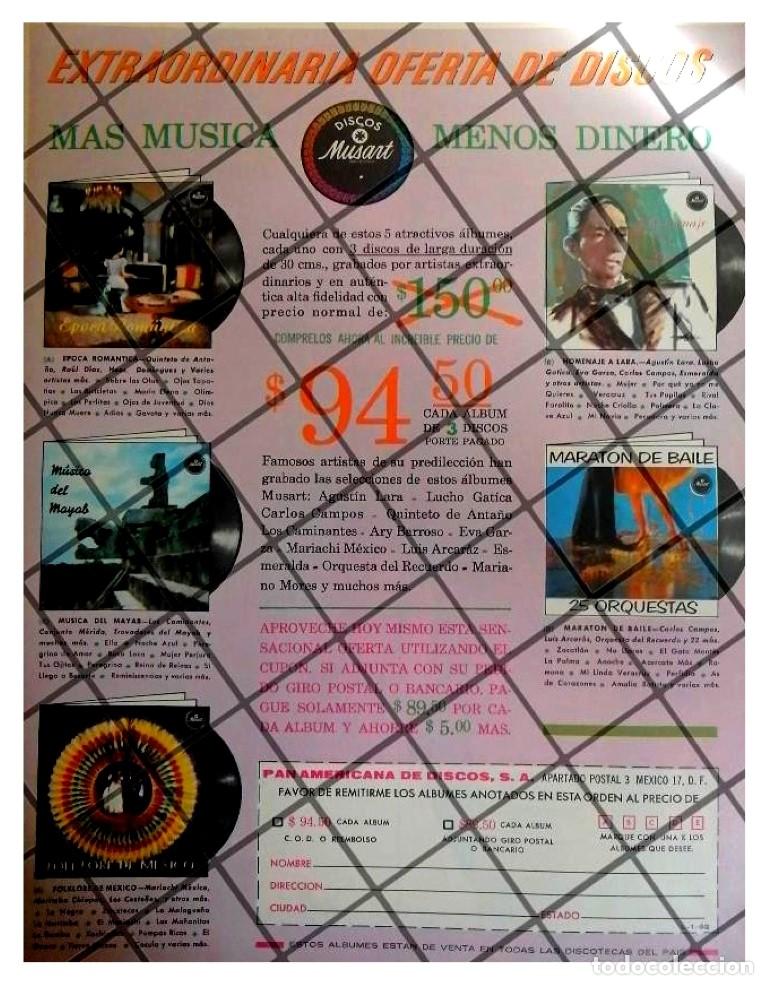 Poster collecting: AFICHE PUBLICITARIO RETRO. DISCOS MUSART 1962