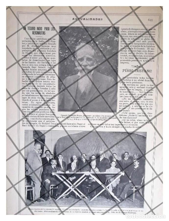 Poster collecting: AFICHE ANTIGUO BERNARDO REYES CANDIDATO 1911 *R