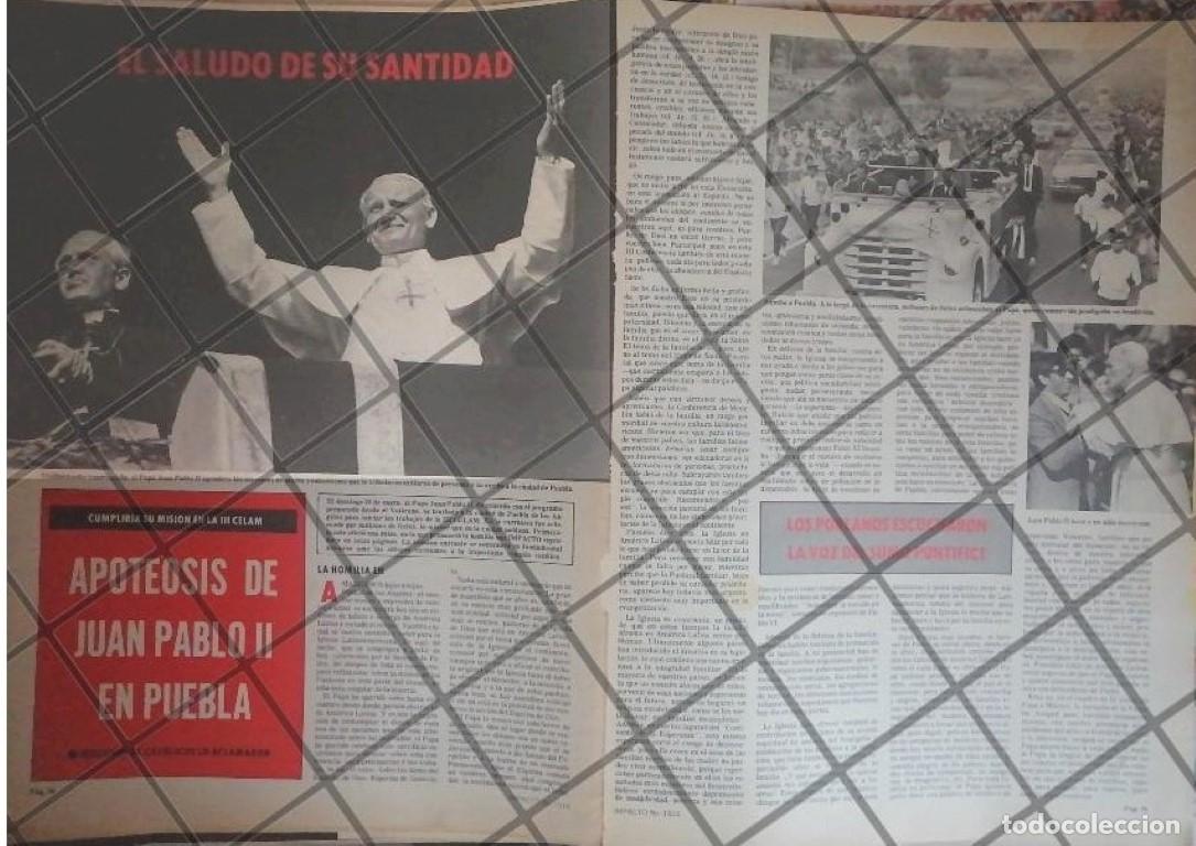 Poster collecting: AFICHE VINTAGE EL PAPA JUAN PABLO EN PUEBLA 1979