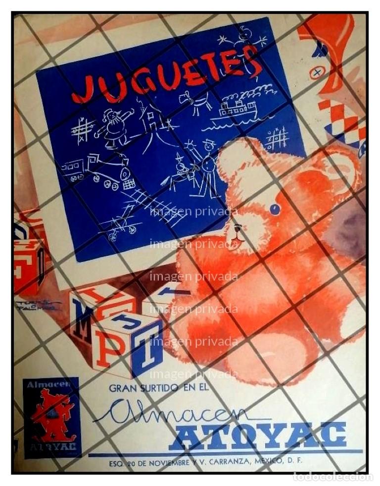 Collectionnisme d'affiches: AFICHE RETRO TIENDA ATOYAC DIBUJO TORRES PALOMAR