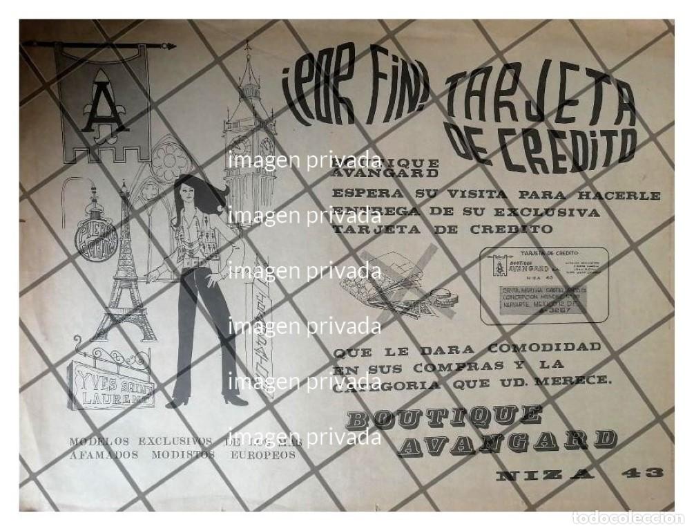 Poster collecting: CARTEL PUBLICITARIO RETRO TIENDA BOUTIQUE AVANGARD 1969