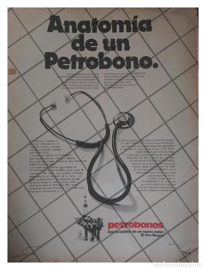 Poster collecting: AFICHE RETRO NACEN LOS PETROBONOS EN MEXICO 1978