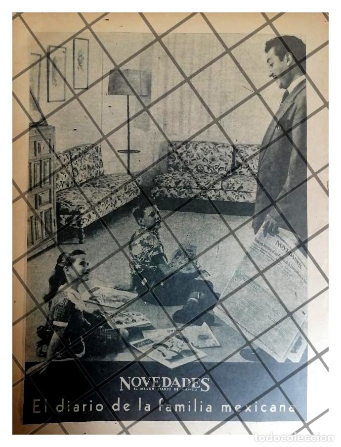 Poster collecting: CARTEL PUBLICITARIO ANTIGUO DIARIO NOVDADES 1958