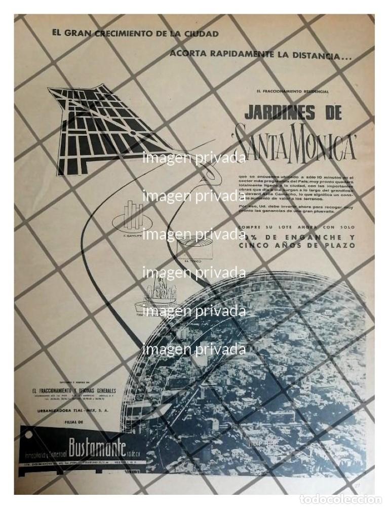 Colecionismo de cartazes: CARTEL RETRO COLONIA JARDINES DE SANTA MONICA 1958