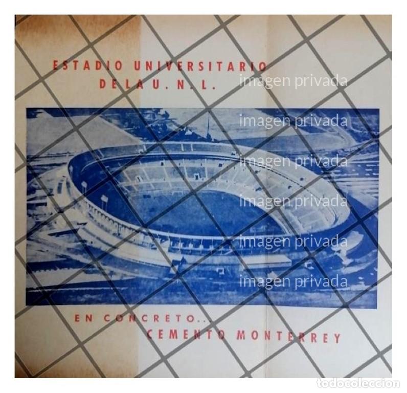 Colecionismo de cartazes: CARTEL RETRO CONSTRUCCION ESTADIO UNIVERSITARIO 1967
