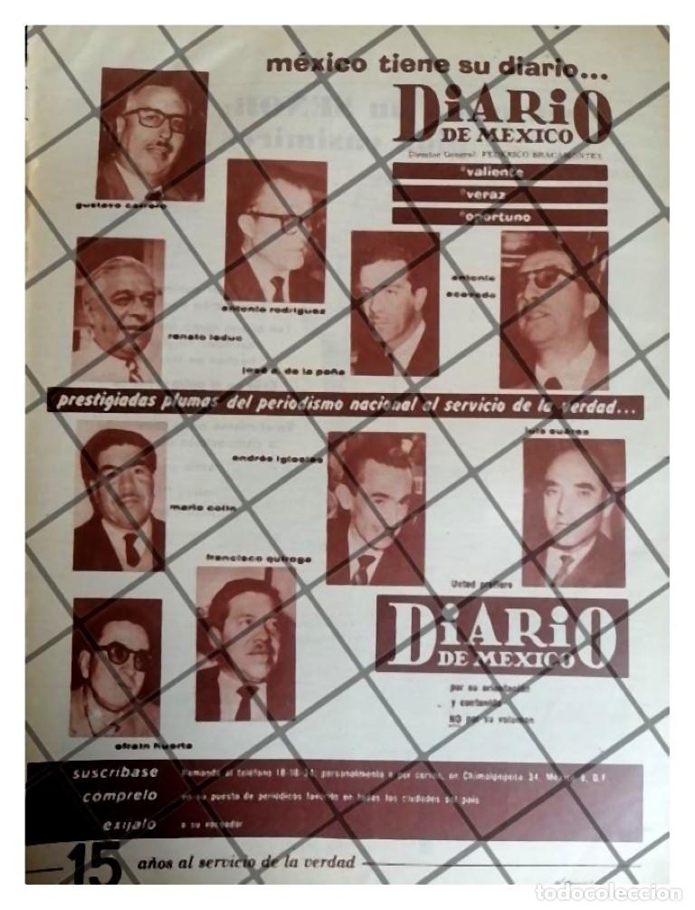 Colecionismo de cartazes: CARTEL PUBLICITARIO RETRO PERIODISTAS DEL DIARIO DE MEXICO