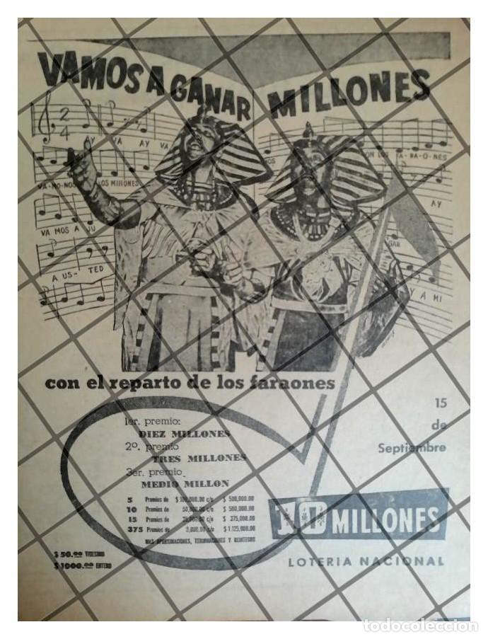 Coleccionismo de carteles: AFICHE PUBLICITARIO ANTIGUO LOTERIA NACIONAL 1953 226