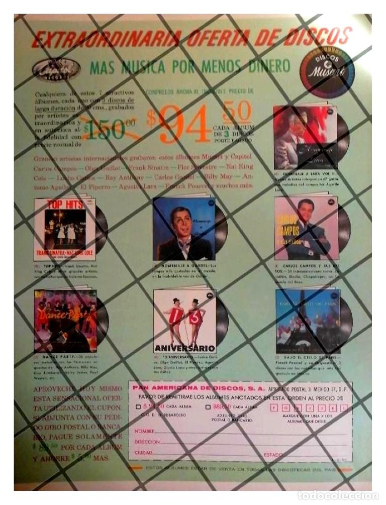 Coleccionismo de carteles: AFICHE PUBLICITARIO RETRO. DISCOS MUSART /CAPITOL 1962