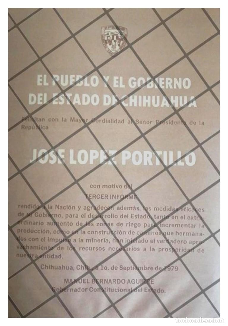Coleccionismo de carteles: AFICHE POLITICO RETRO CHIHUAHUA FELICITA LOPEZ PORTILLO 79