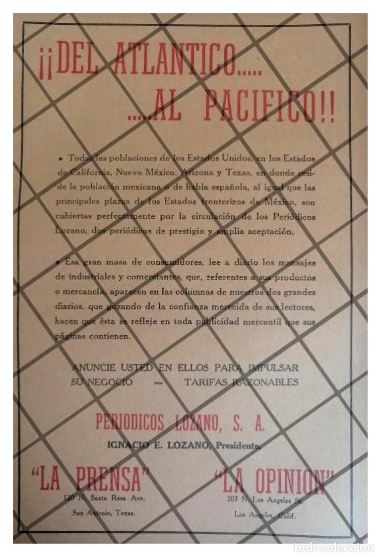 Coleccionismo de carteles: CARTEL PUBLICITARIO RETRO. PERIODICOS LOZANO 1940 271