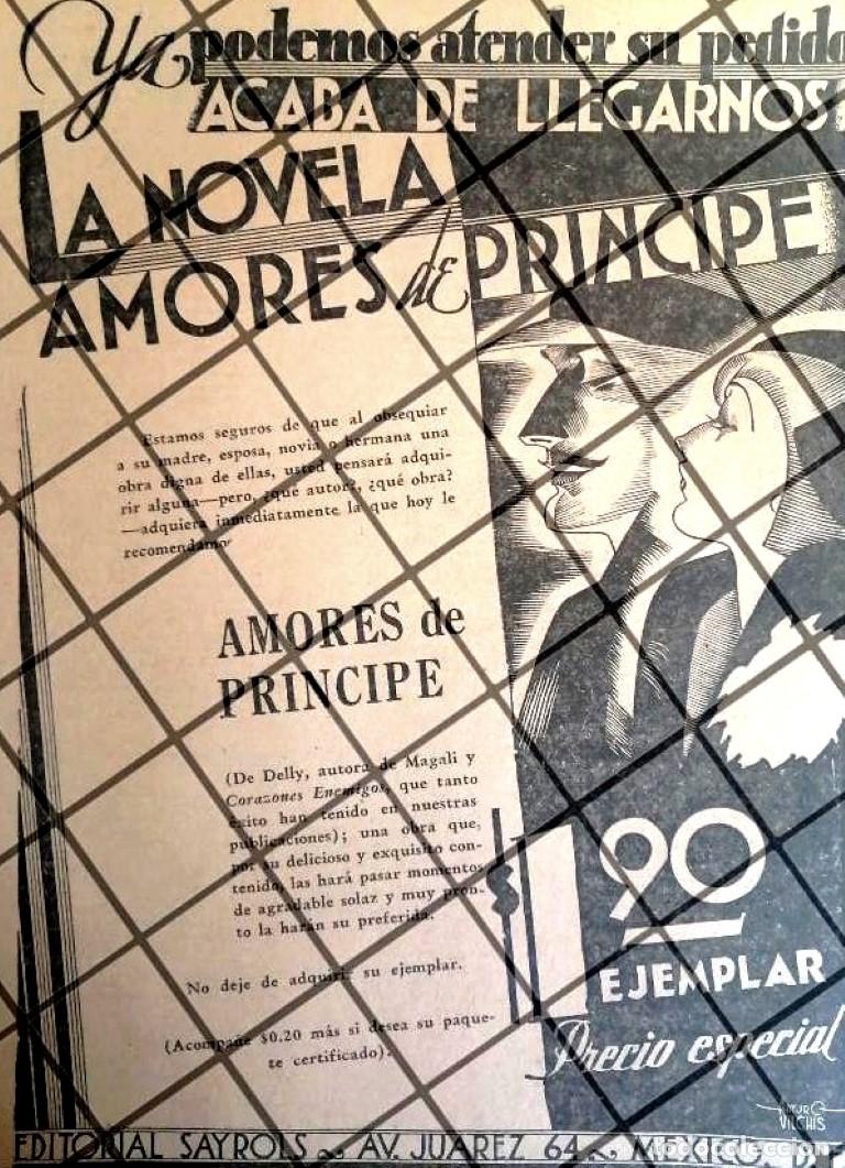 Coleccionismo de carteles: AFICHE PUBLICITARIO ANTIGUO EDITORIAL SAYROLS 1934 NO ES LIBRO