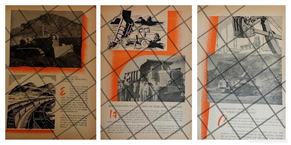 Sammeln von Plakaten: 3 AFICHES RETRO EL CERRO DEL MERCADO, DURANGO 1955